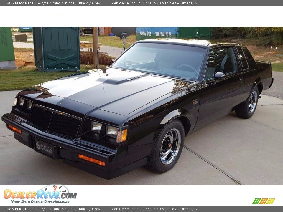 Black 1986 Buick Regal T-Type Grand National Photo #1