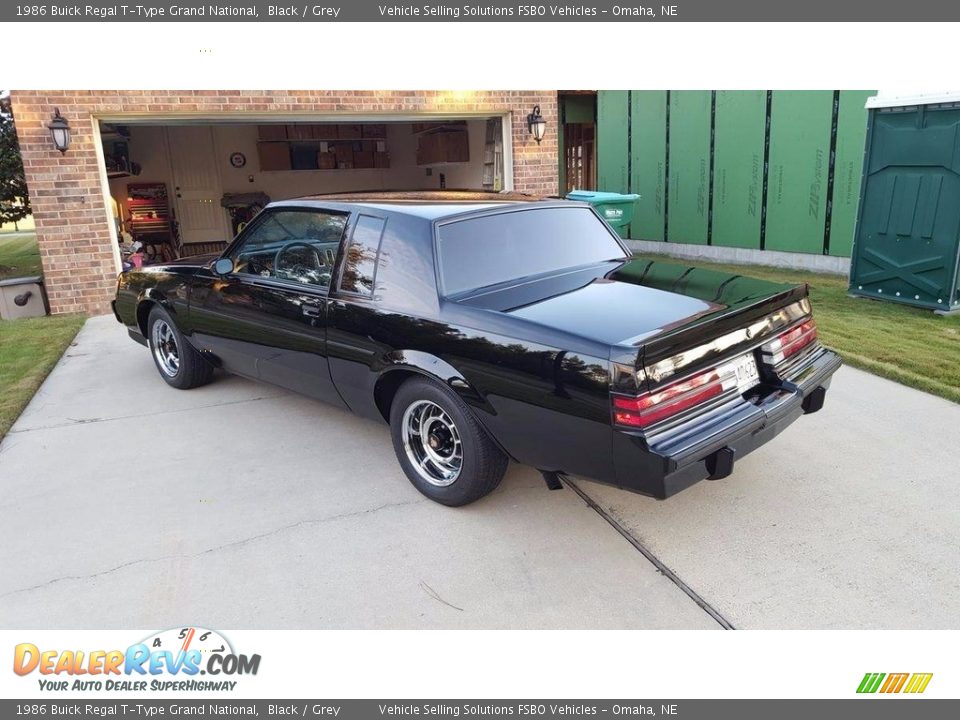 Black 1986 Buick Regal T-Type Grand National Photo #3