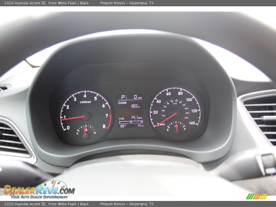 2020 Hyundai Accent SE Frost White Pearl / Black Photo #13
