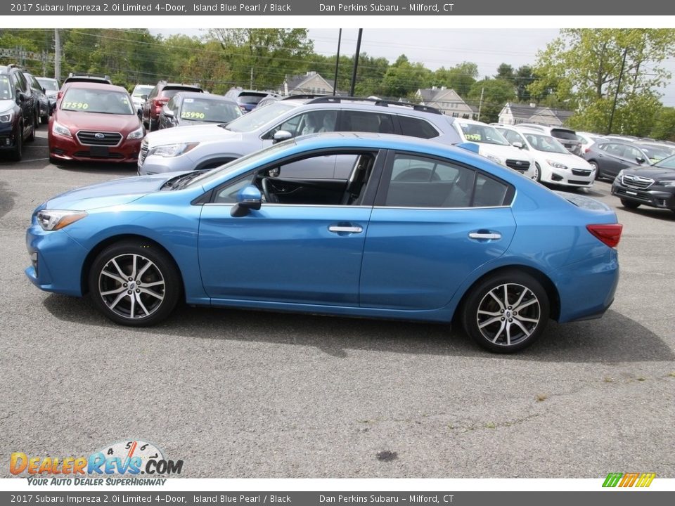 Island Blue Pearl 2017 Subaru Impreza 2.0i Limited 4-Door Photo #8