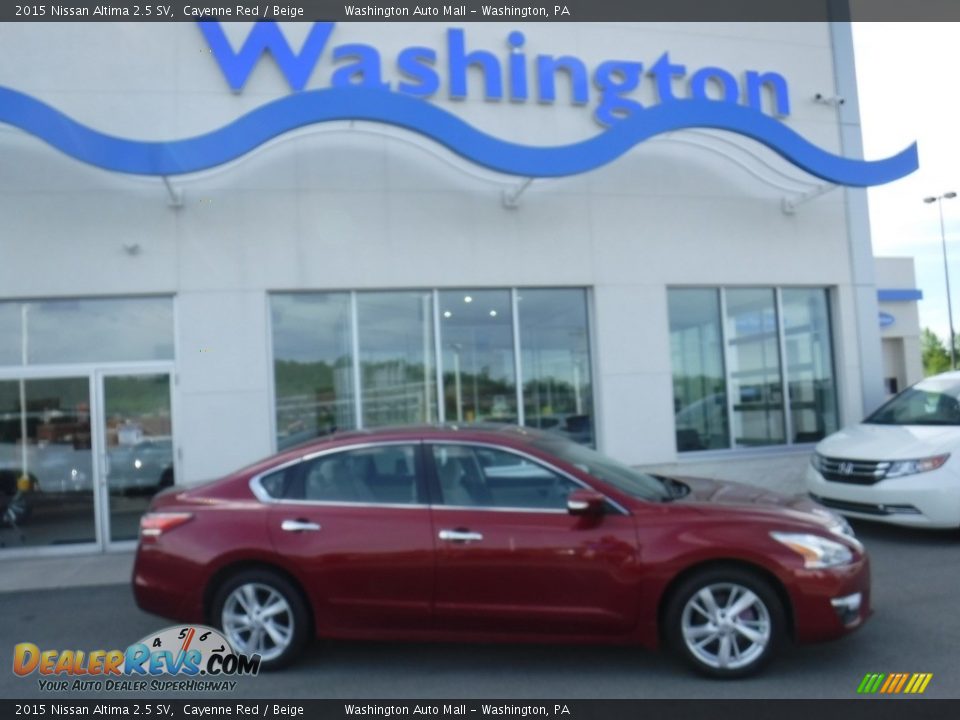2015 Nissan Altima 2.5 SV Cayenne Red / Beige Photo #2