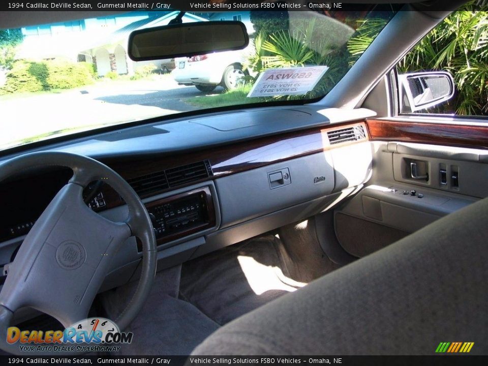 1994 Cadillac Deville Sedan Gunmetal Metallic / Gray Photo #13