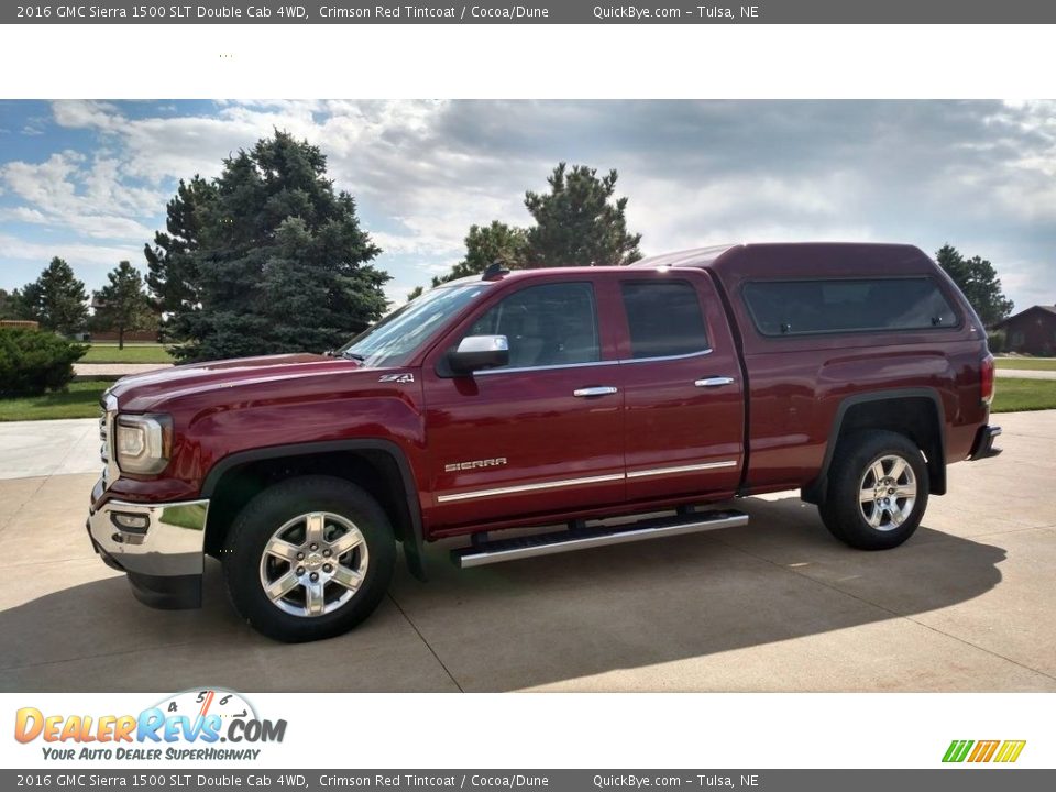 2016 GMC Sierra 1500 SLT Double Cab 4WD Crimson Red Tintcoat / Cocoa/Dune Photo #1