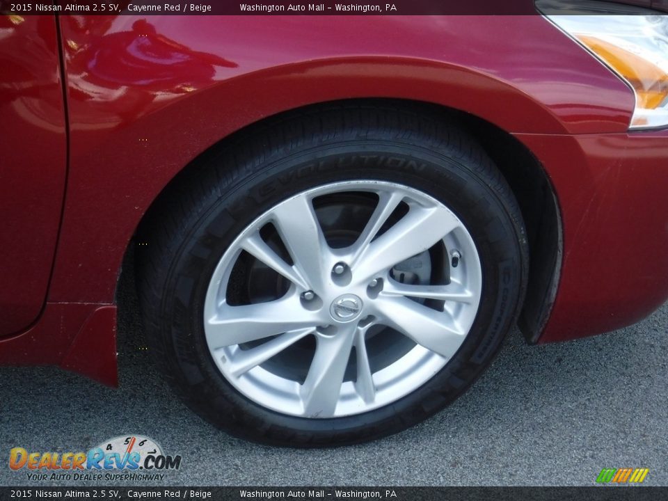 2015 Nissan Altima 2.5 SV Cayenne Red / Beige Photo #4