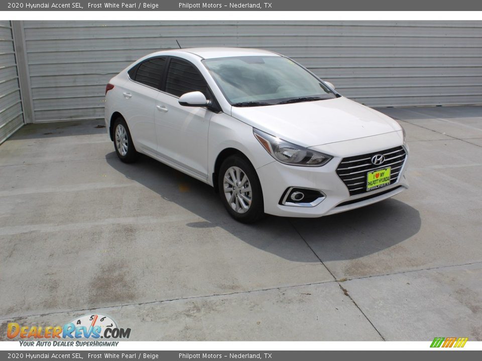 2020 Hyundai Accent SEL Frost White Pearl / Beige Photo #2