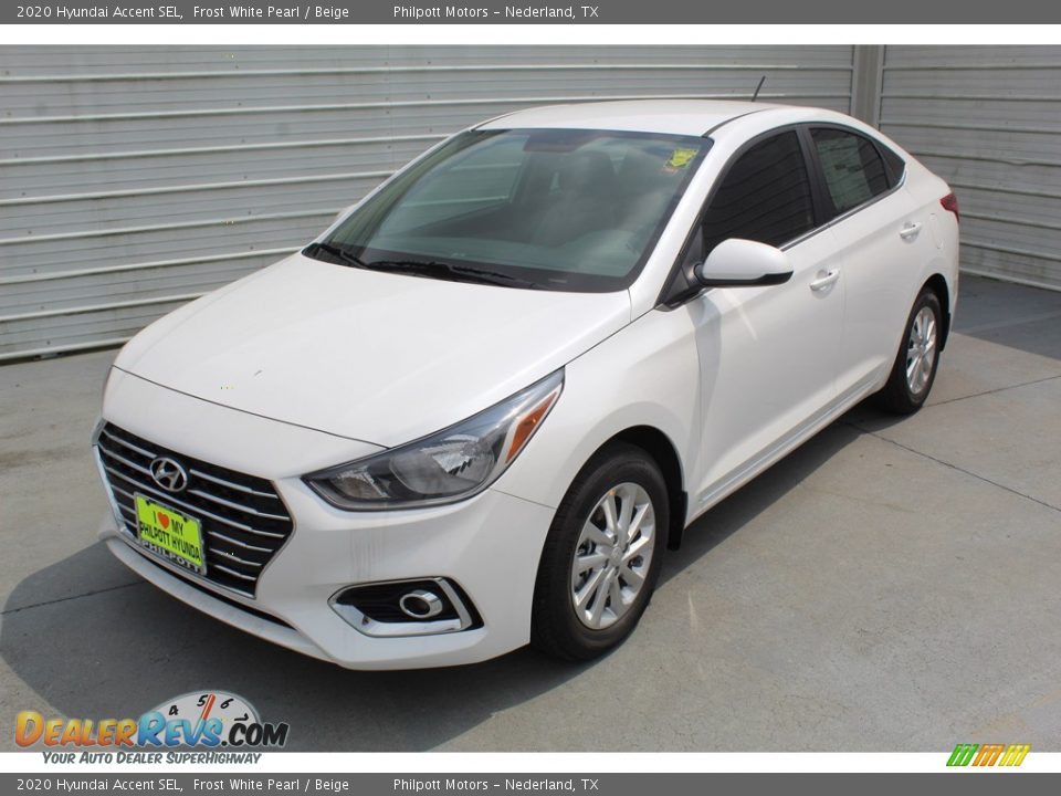 2020 Hyundai Accent SEL Frost White Pearl / Beige Photo #4