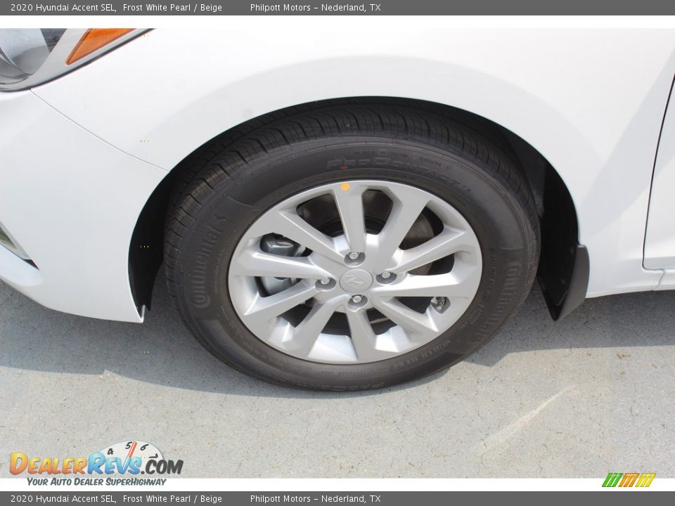 2020 Hyundai Accent SEL Frost White Pearl / Beige Photo #5