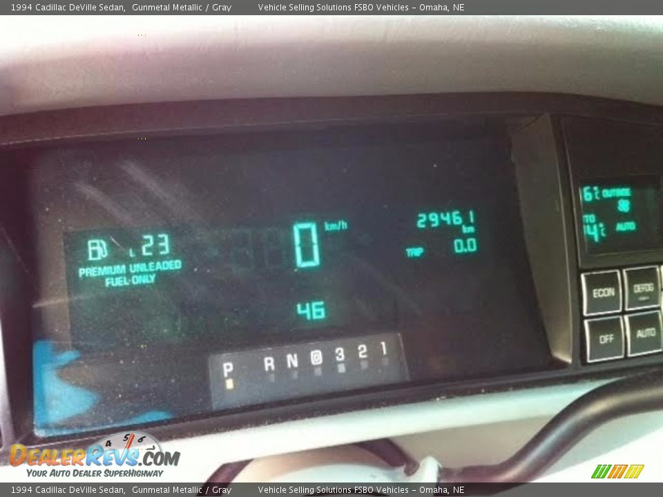 1994 Cadillac Deville Sedan Gauges Photo #23