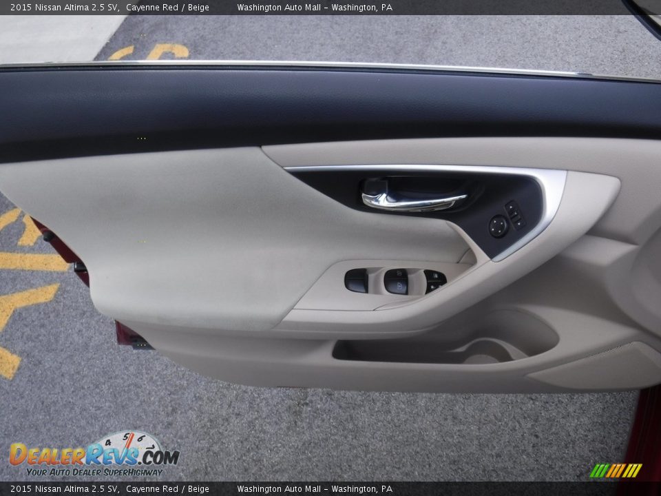 2015 Nissan Altima 2.5 SV Cayenne Red / Beige Photo #14
