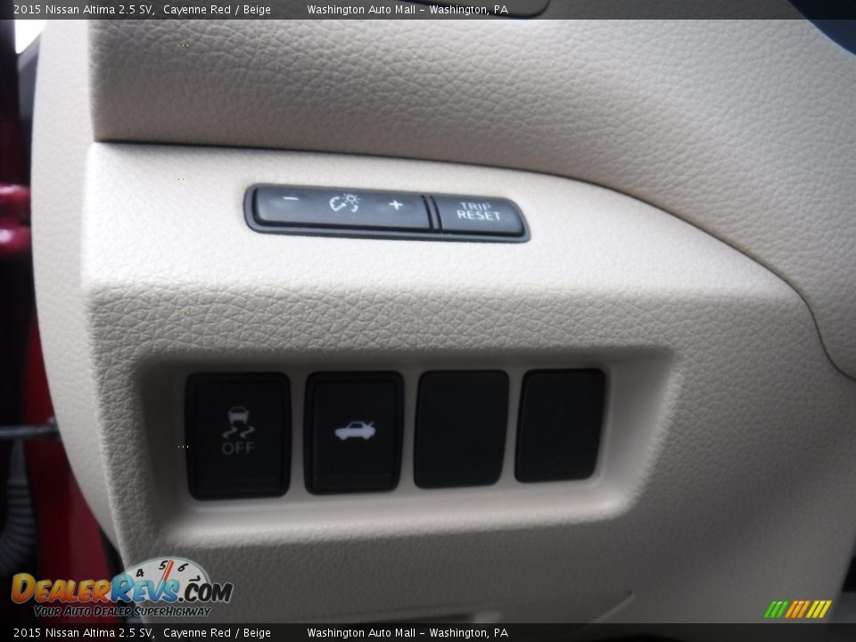 2015 Nissan Altima 2.5 SV Cayenne Red / Beige Photo #15