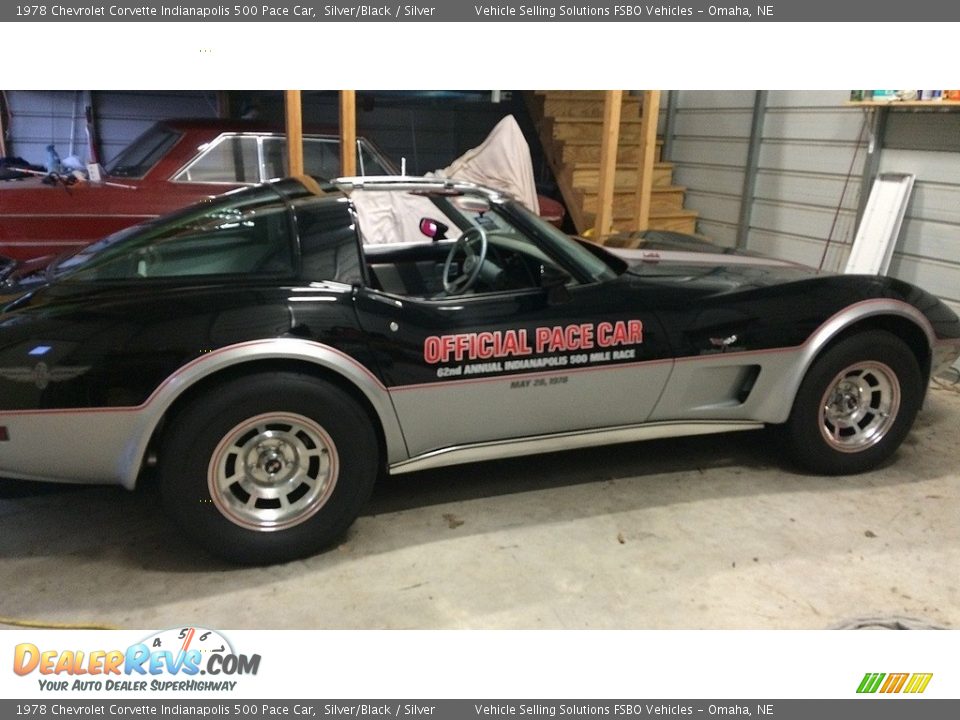 Silver/Black 1978 Chevrolet Corvette Indianapolis 500 Pace Car Photo #1