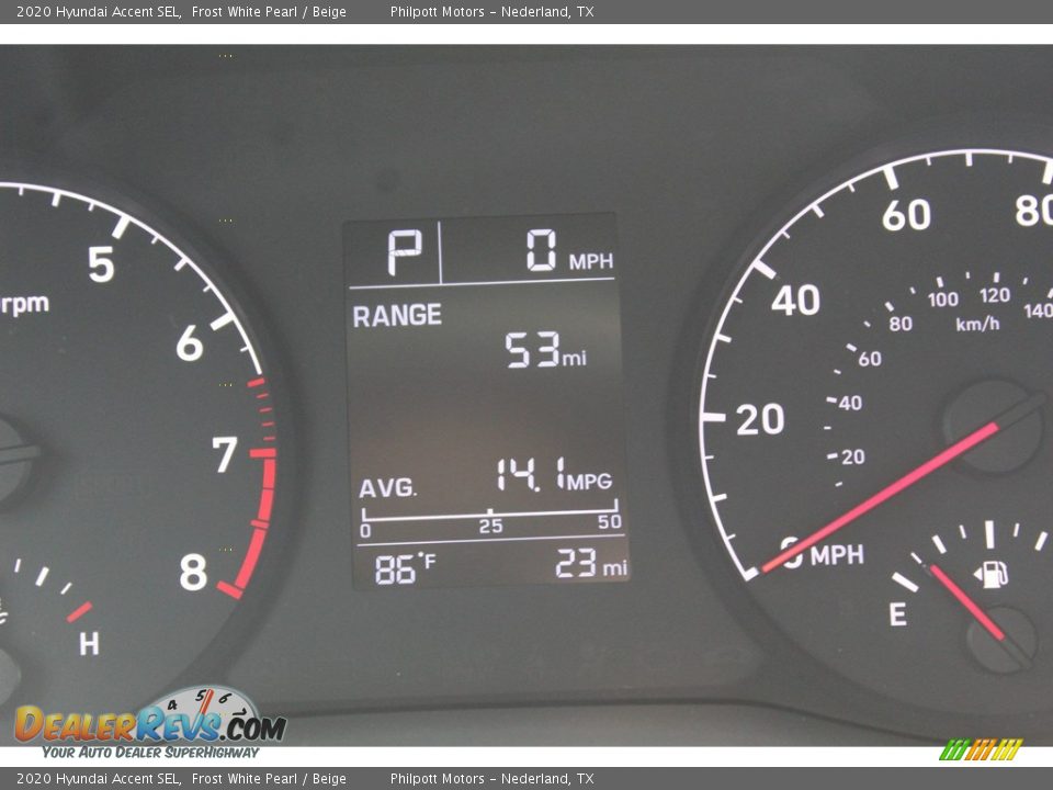 2020 Hyundai Accent SEL Frost White Pearl / Beige Photo #14