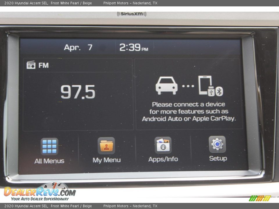 2020 Hyundai Accent SEL Frost White Pearl / Beige Photo #15