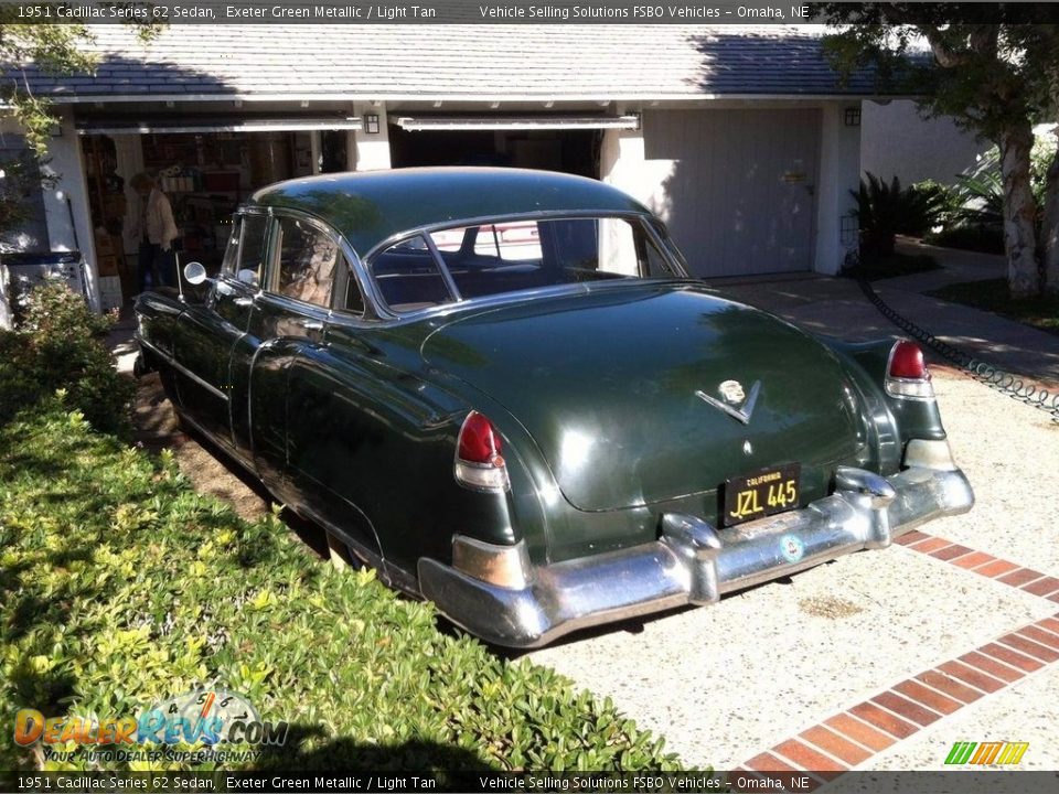 1951 Cadillac Series 62 Sedan Exeter Green Metallic / Light Tan Photo #3