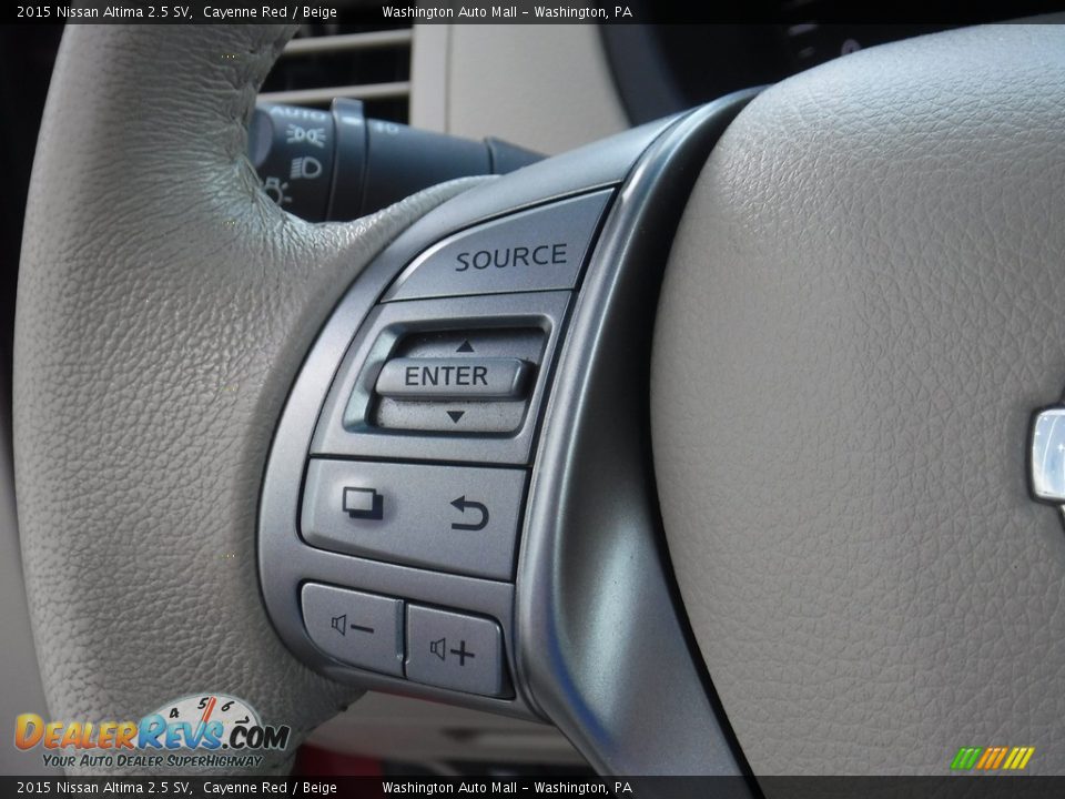 2015 Nissan Altima 2.5 SV Cayenne Red / Beige Photo #21