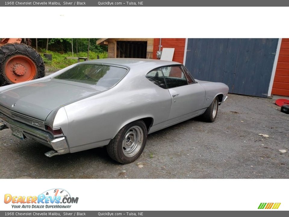 1968 Chevrolet Chevelle Malibu Silver / Black Photo #3