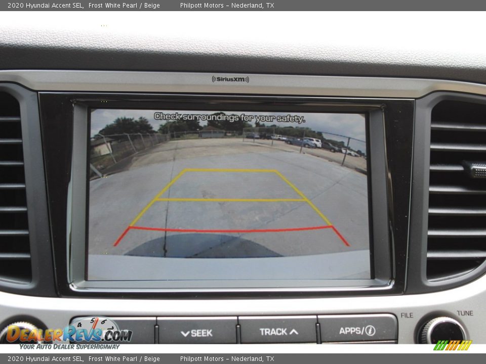 2020 Hyundai Accent SEL Frost White Pearl / Beige Photo #18