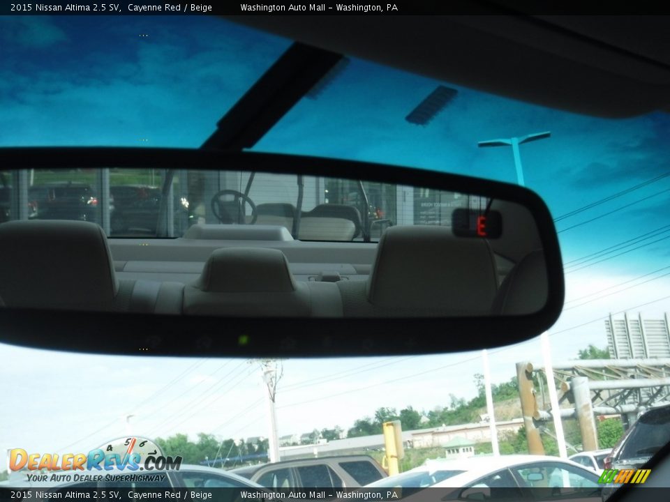 2015 Nissan Altima 2.5 SV Cayenne Red / Beige Photo #23