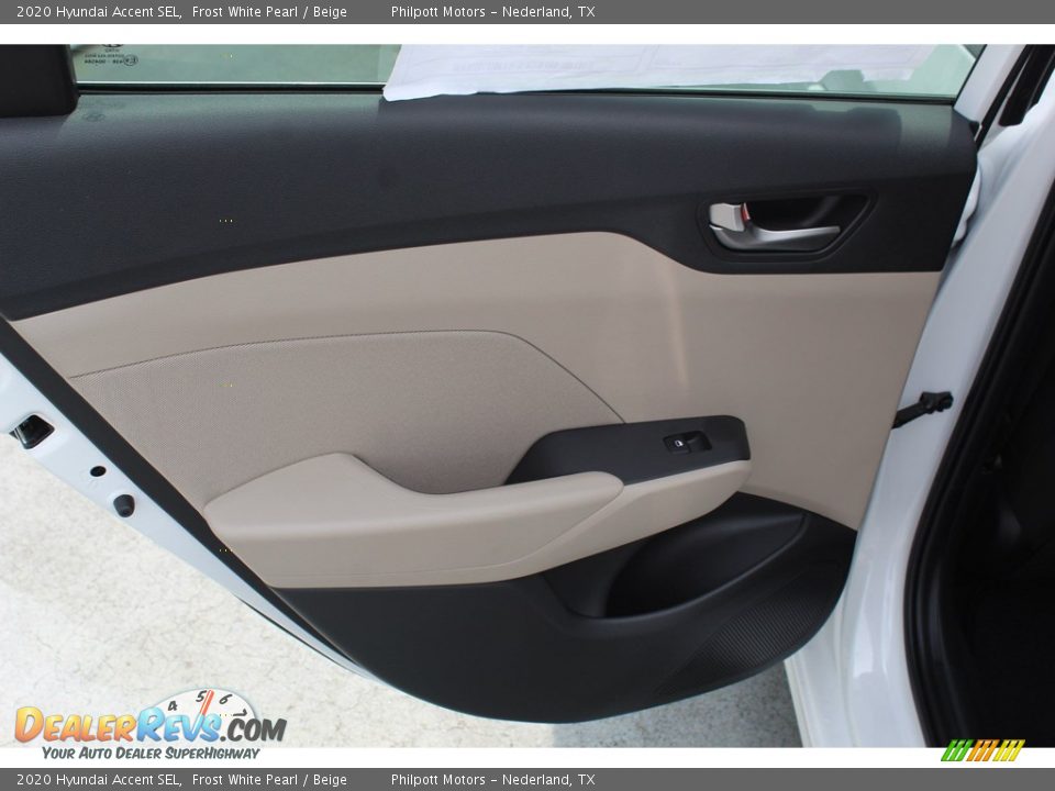 2020 Hyundai Accent SEL Frost White Pearl / Beige Photo #19