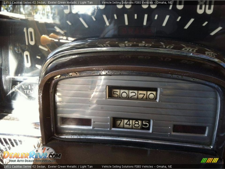 1951 Cadillac Series 62 Sedan Exeter Green Metallic / Light Tan Photo #7