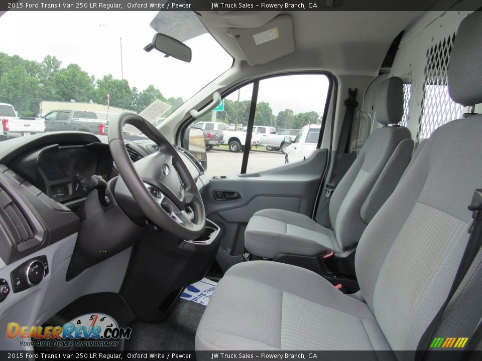 Pewter Interior - 2015 Ford Transit Van 250 LR Regular Photo #23