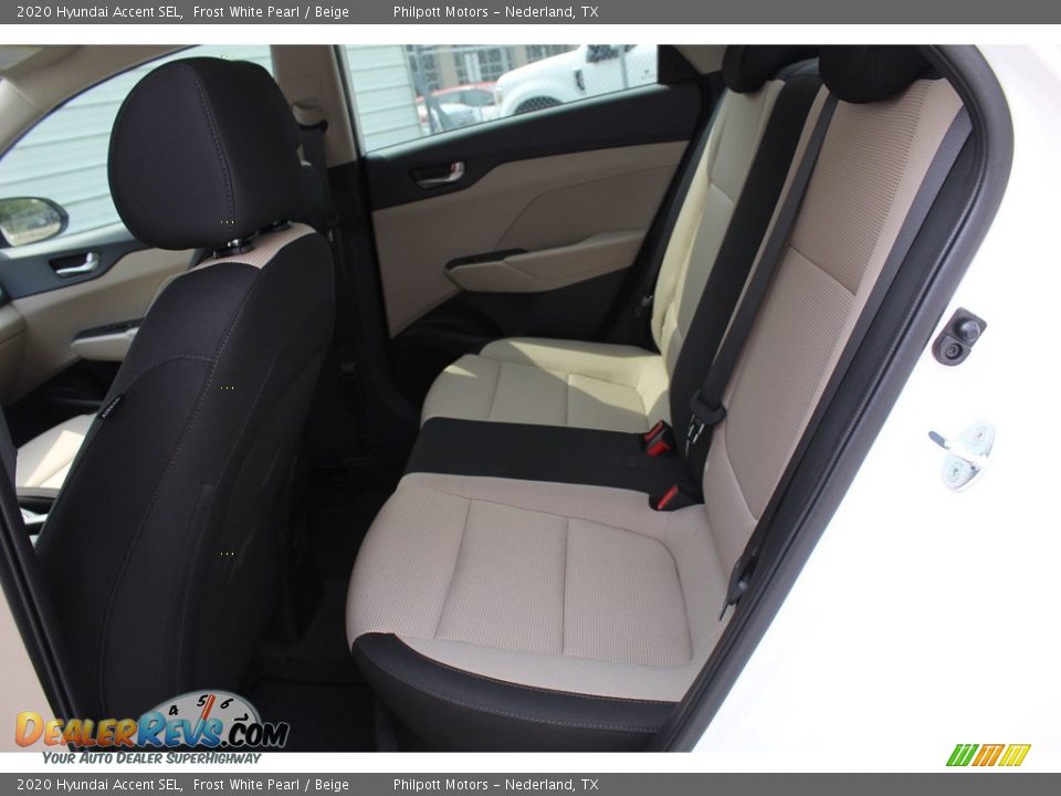 2020 Hyundai Accent SEL Frost White Pearl / Beige Photo #20