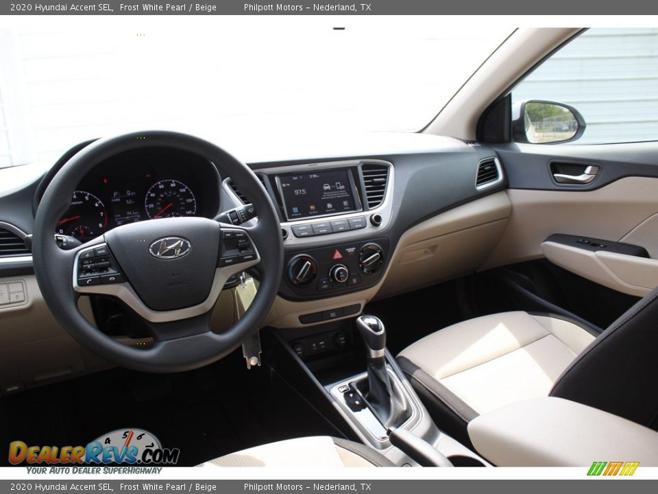 2020 Hyundai Accent SEL Frost White Pearl / Beige Photo #21