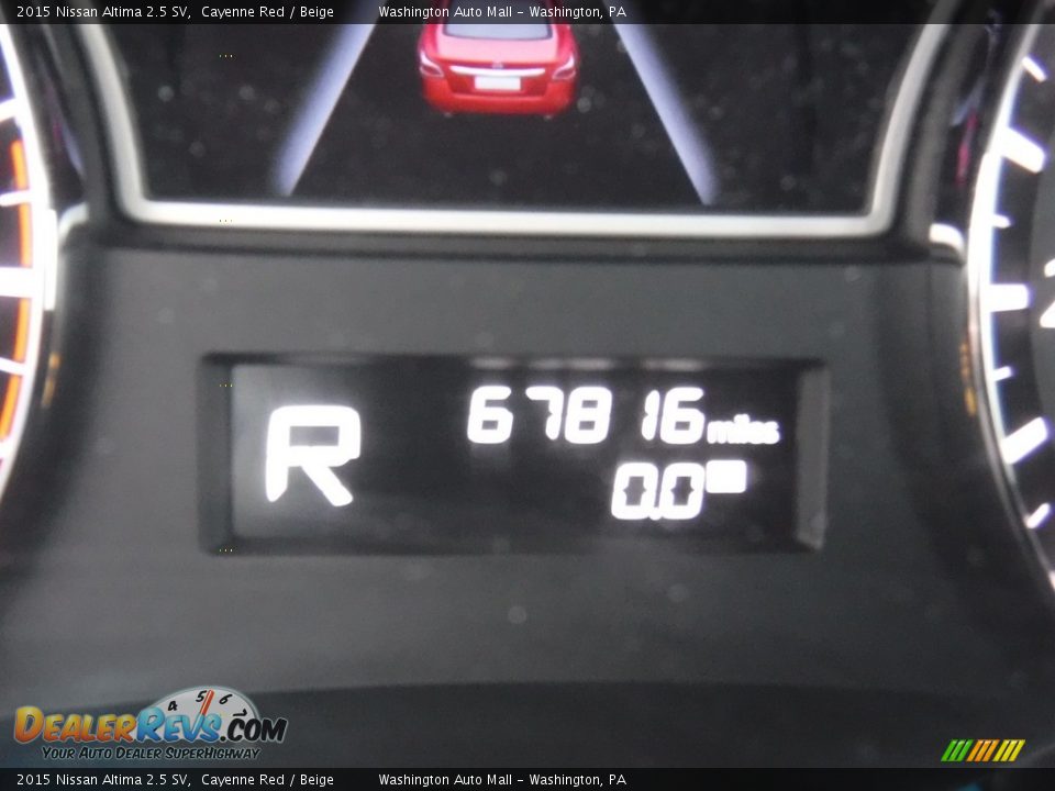 2015 Nissan Altima 2.5 SV Cayenne Red / Beige Photo #28