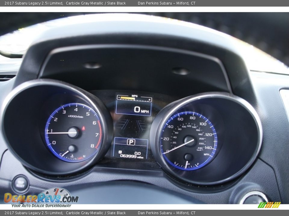2017 Subaru Legacy 2.5i Limited Carbide Gray Metallic / Slate Black Photo #18