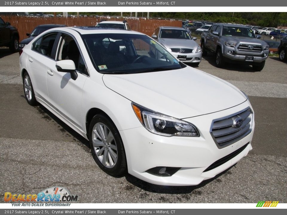 2017 Subaru Legacy 2.5i Crystal White Pearl / Slate Black Photo #3