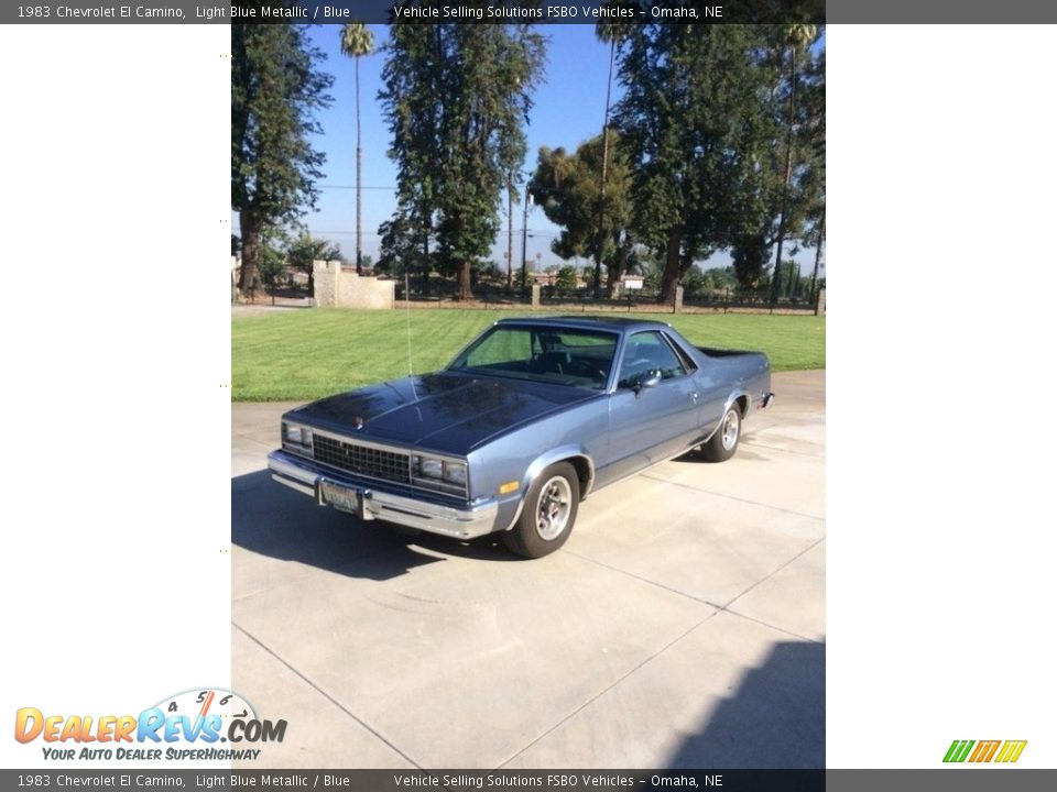 1983 Chevrolet El Camino Light Blue Metallic / Blue Photo #1