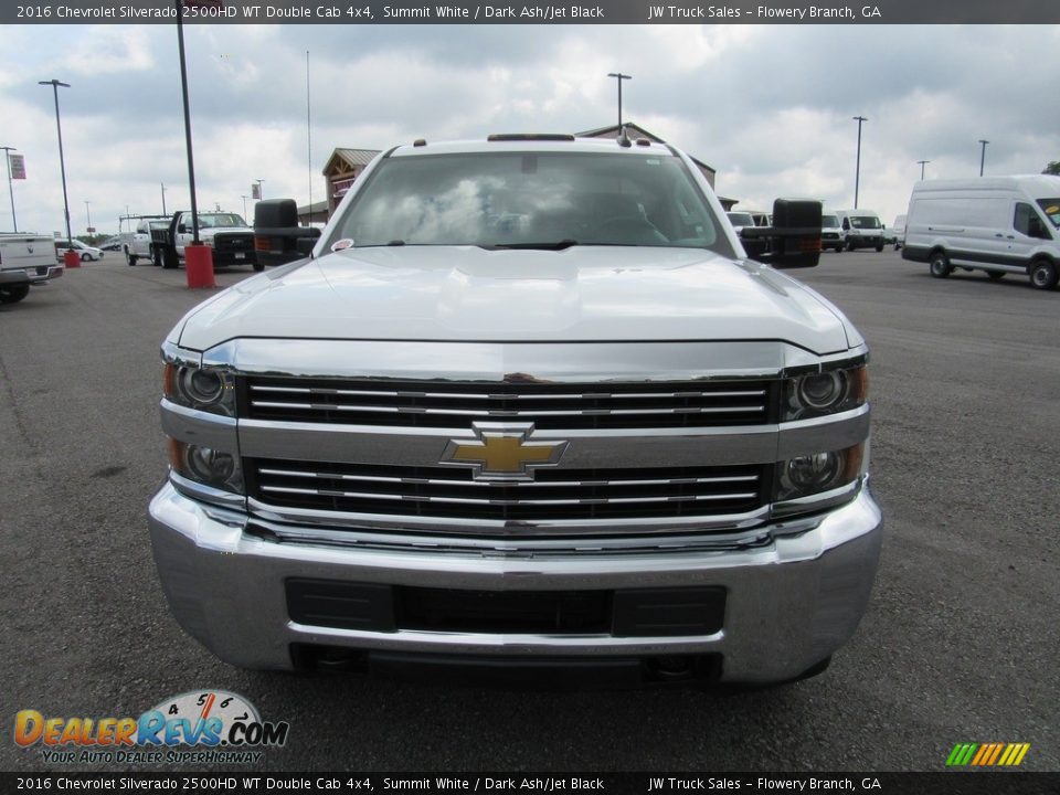 2016 Chevrolet Silverado 2500HD WT Double Cab 4x4 Summit White / Dark Ash/Jet Black Photo #8