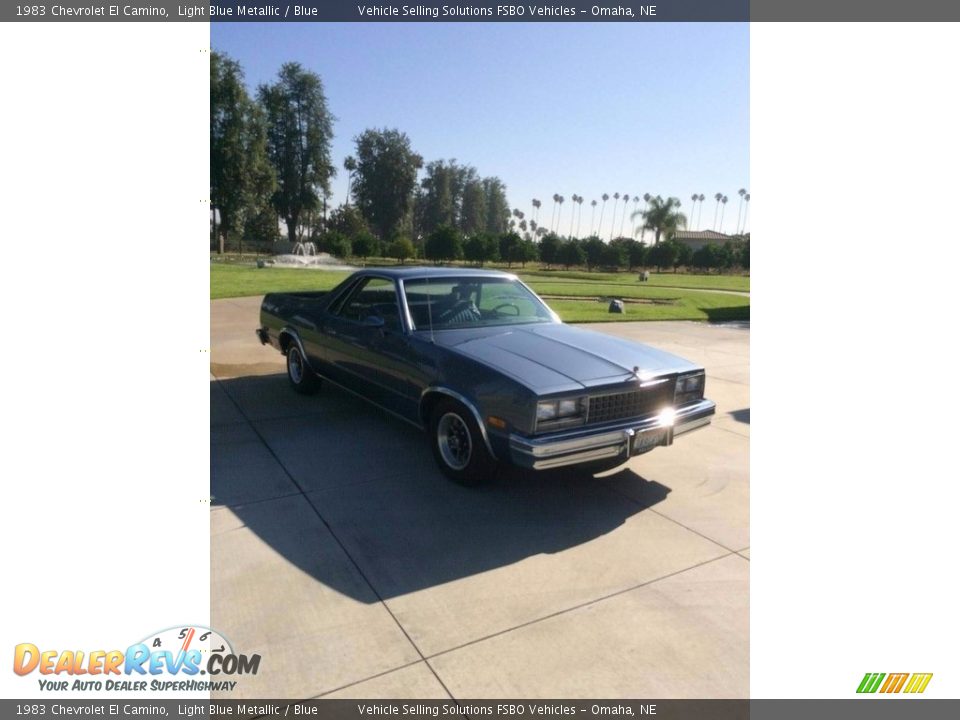 1983 Chevrolet El Camino Light Blue Metallic / Blue Photo #3