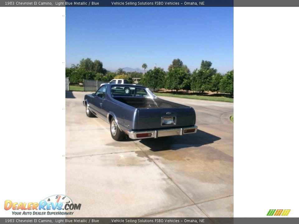 1983 Chevrolet El Camino Light Blue Metallic / Blue Photo #6