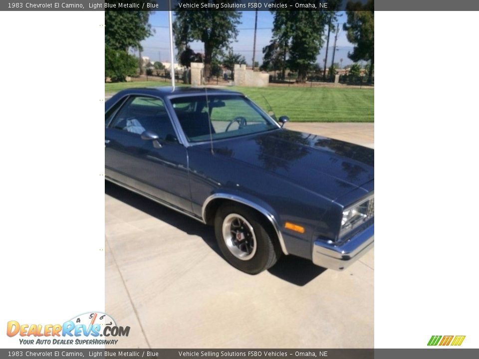 1983 Chevrolet El Camino Light Blue Metallic / Blue Photo #7