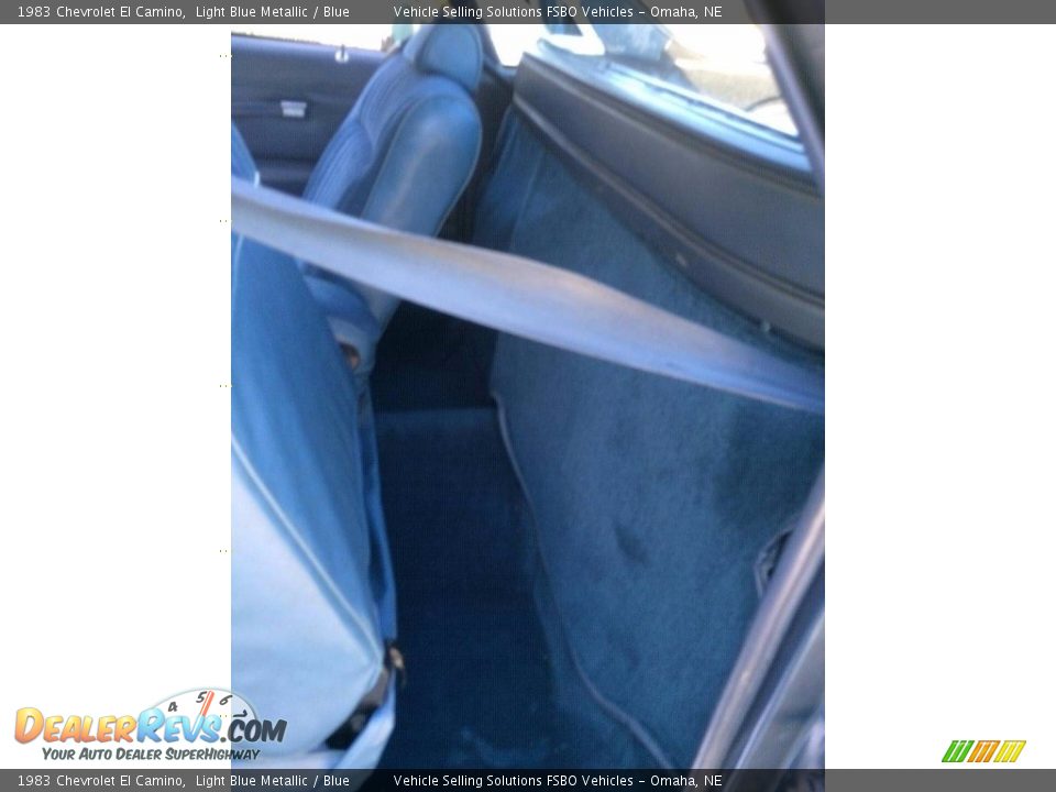 Rear Seat of 1983 Chevrolet El Camino  Photo #9