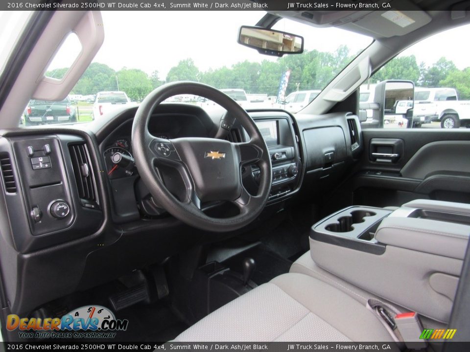 Front Seat of 2016 Chevrolet Silverado 2500HD WT Double Cab 4x4 Photo #16