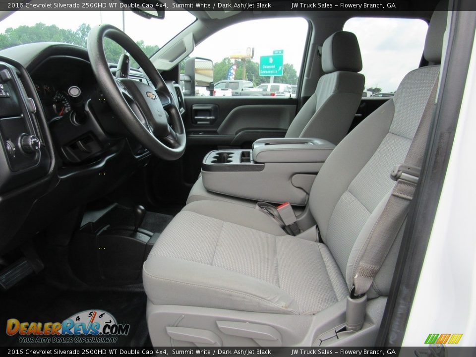 Front Seat of 2016 Chevrolet Silverado 2500HD WT Double Cab 4x4 Photo #17