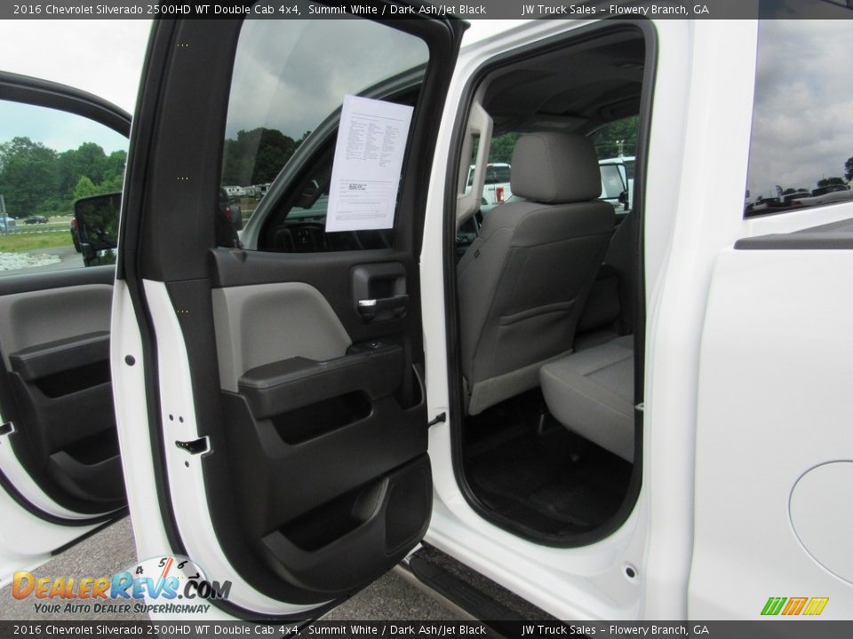 2016 Chevrolet Silverado 2500HD WT Double Cab 4x4 Summit White / Dark Ash/Jet Black Photo #34