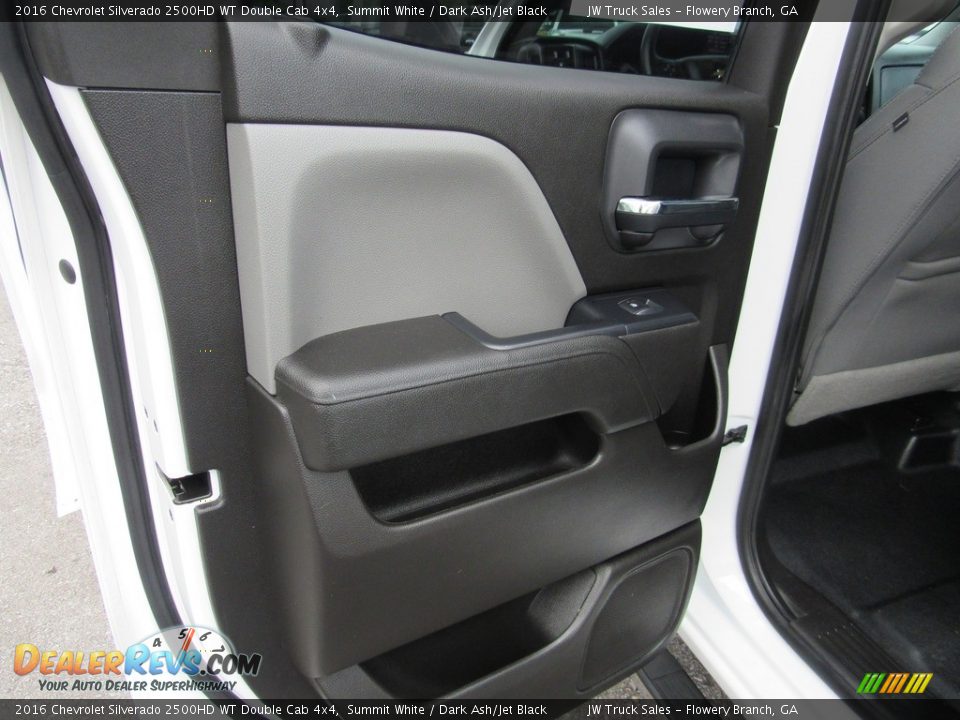 2016 Chevrolet Silverado 2500HD WT Double Cab 4x4 Summit White / Dark Ash/Jet Black Photo #35