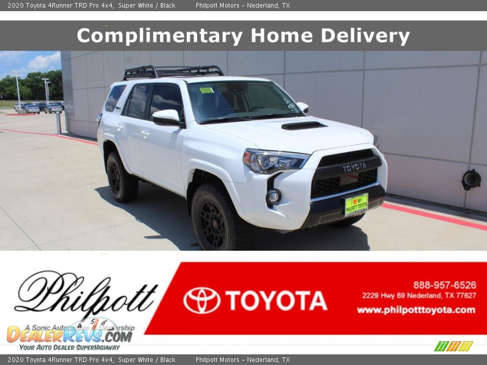 2020 Toyota 4Runner TRD Pro 4x4 Super White / Black Photo #1