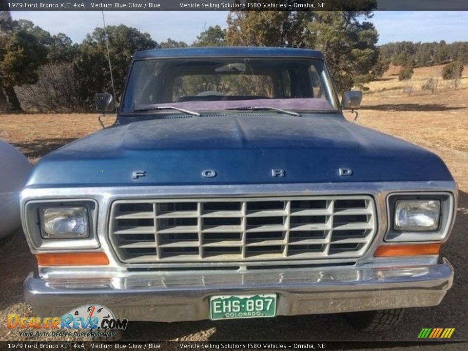 1979 Ford Bronco XLT 4x4 Medium Blue Glow / Blue Photo #2