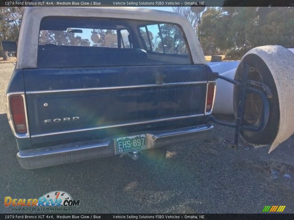 1979 Ford Bronco XLT 4x4 Medium Blue Glow / Blue Photo #4