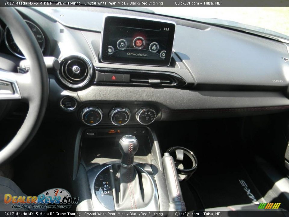 2017 Mazda MX-5 Miata RF Grand Touring Crystal White Pearl Mica / Black/Red Stitching Photo #13