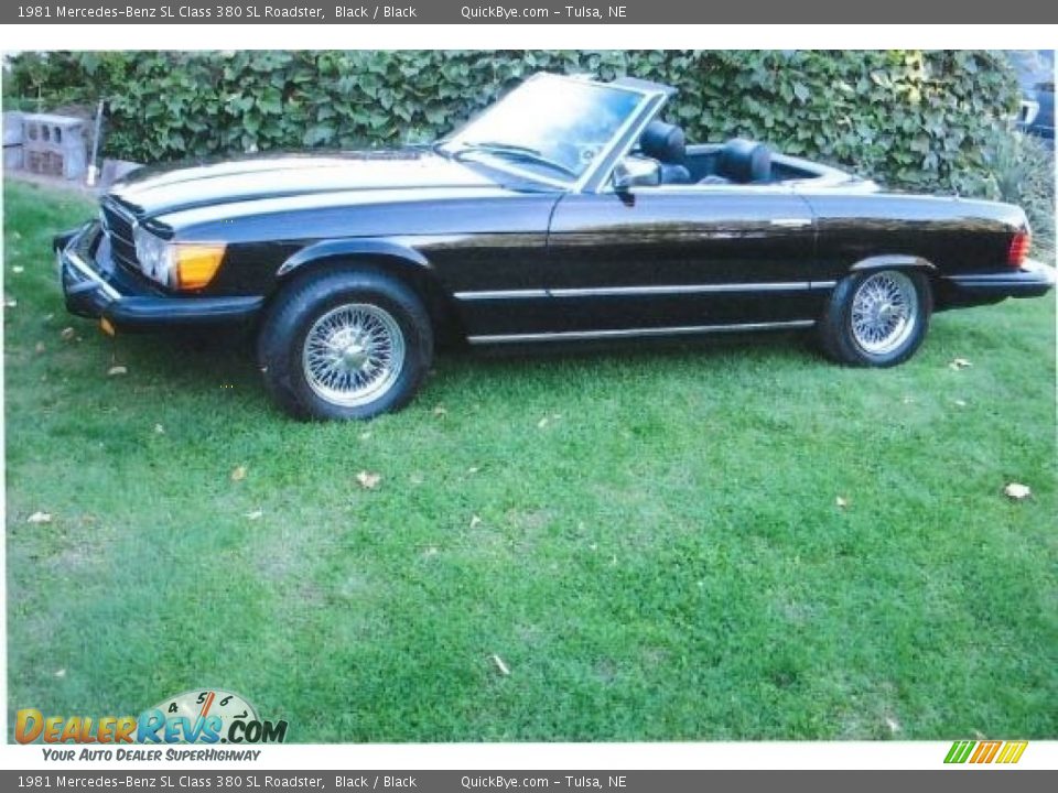 Black 1981 Mercedes-Benz SL Class 380 SL Roadster Photo #2