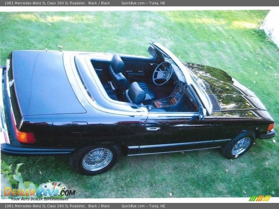 Black 1981 Mercedes-Benz SL Class 380 SL Roadster Photo #4