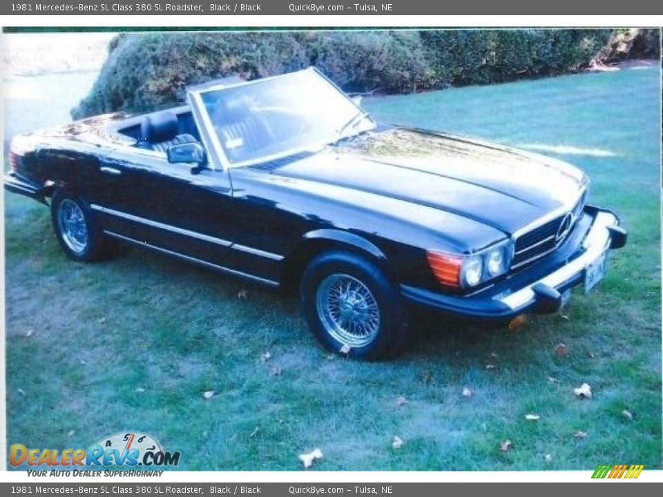 Black 1981 Mercedes-Benz SL Class 380 SL Roadster Photo #6