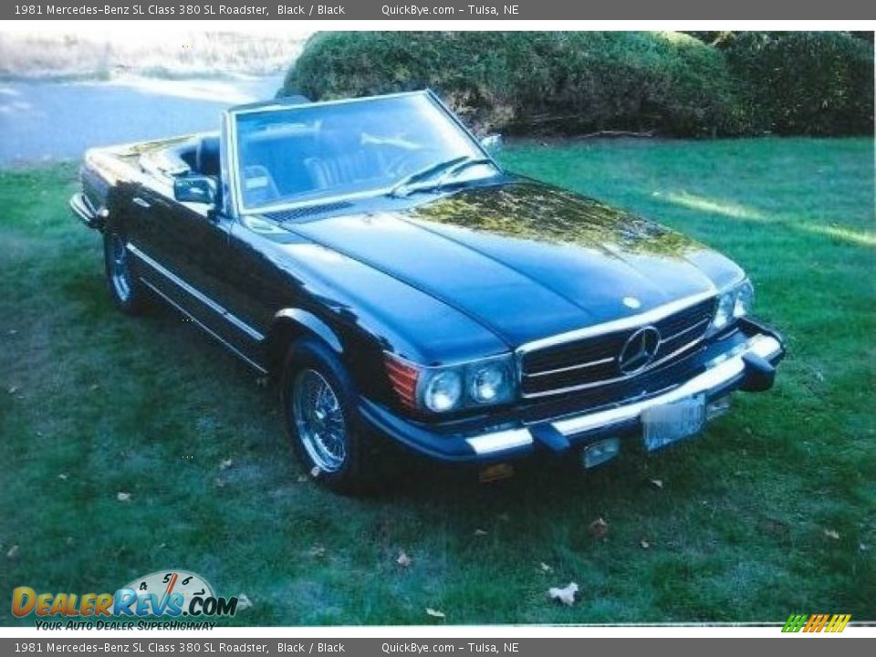 Black 1981 Mercedes-Benz SL Class 380 SL Roadster Photo #7