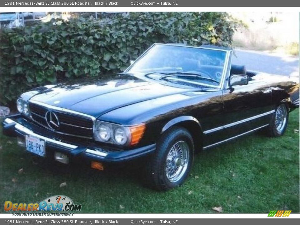 Black 1981 Mercedes-Benz SL Class 380 SL Roadster Photo #9