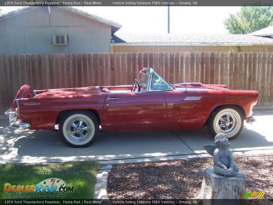 1956 Ford Thunderbird Roadster Fiesta Red / Red/White Photo #1